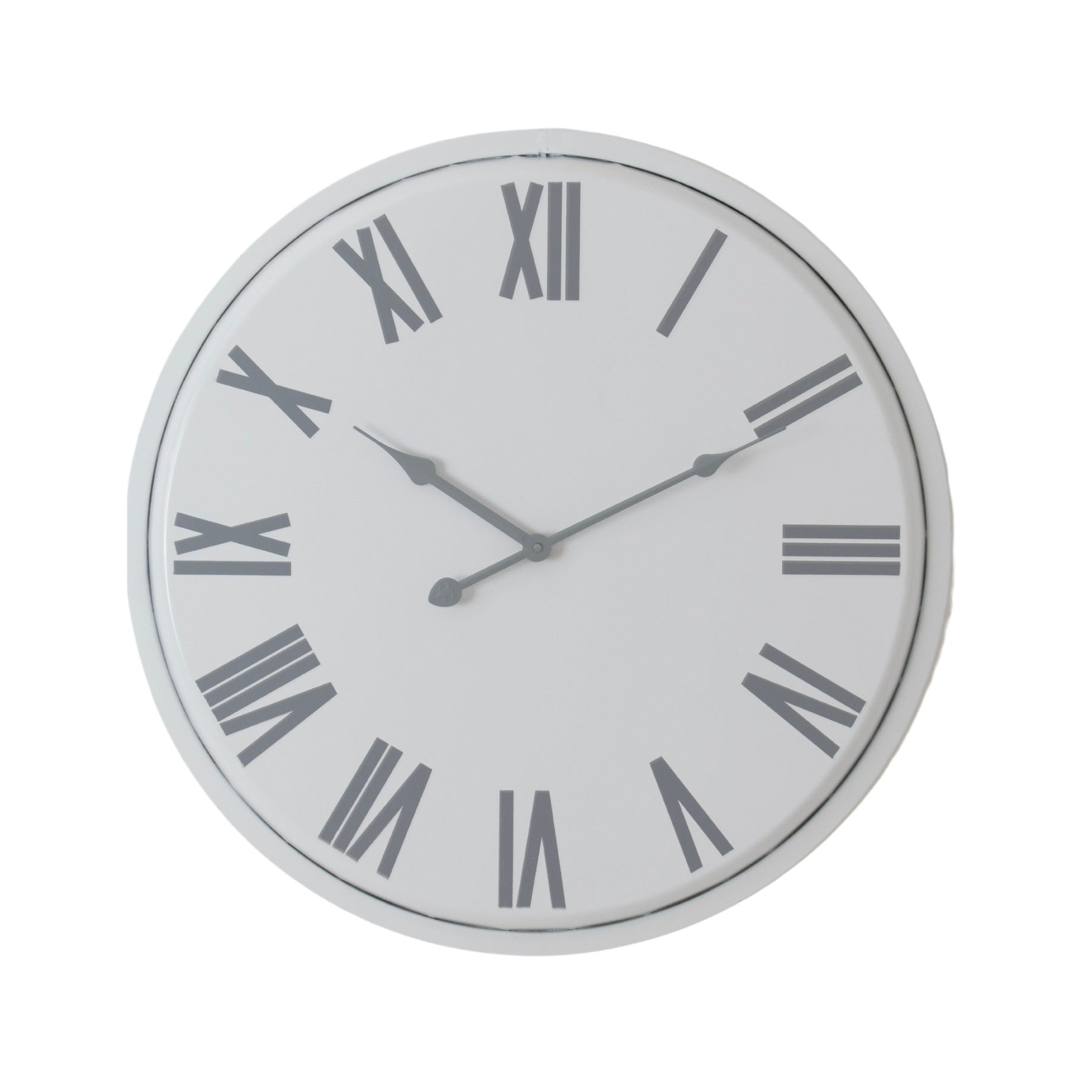 Eslov Scandi White Metal Wall Clock