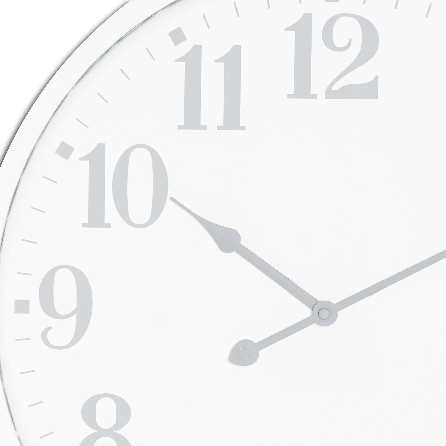 Hagfors Scandi White Metal Clock
