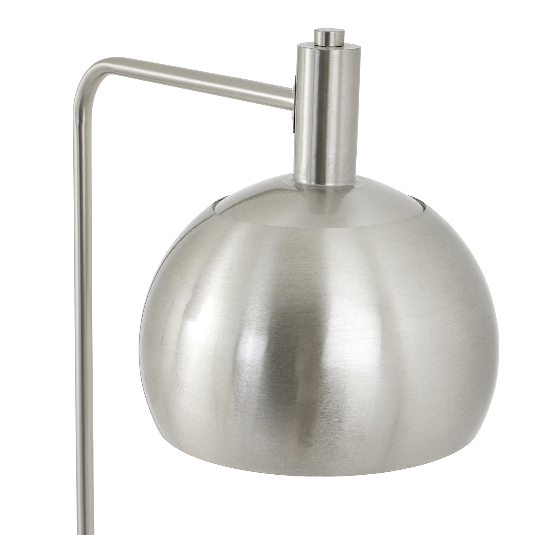 Filipstad Marble And Silver Industrial Adjustable Floor Lamp