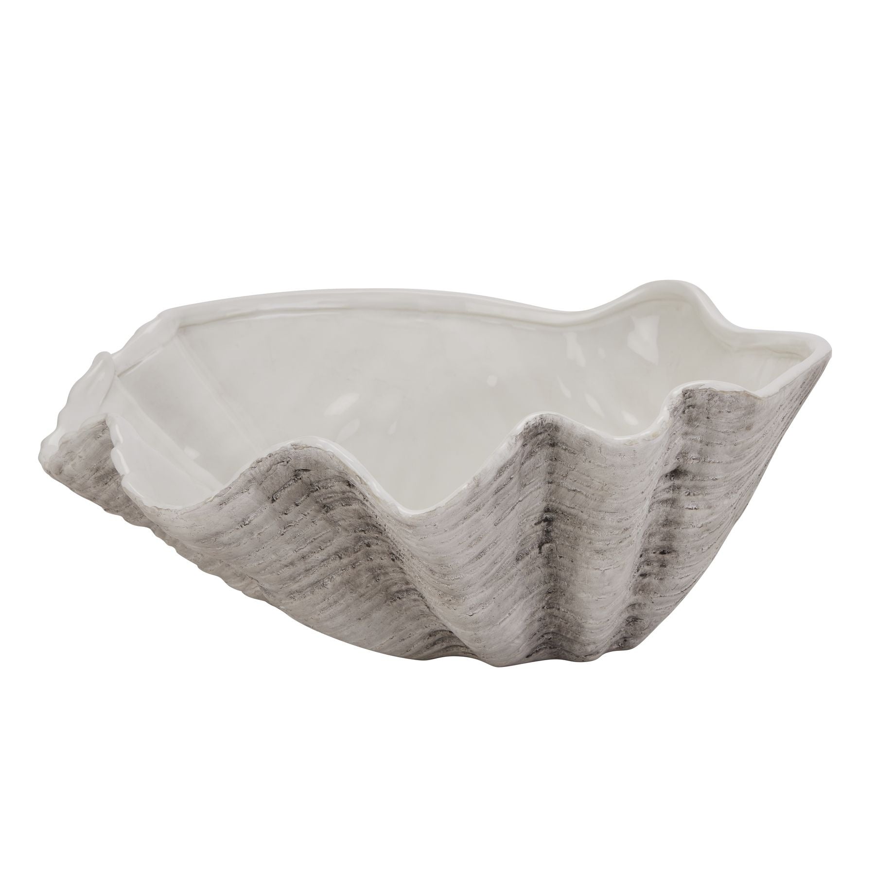 Salerno Large Ceramic Adele Shell Bowl