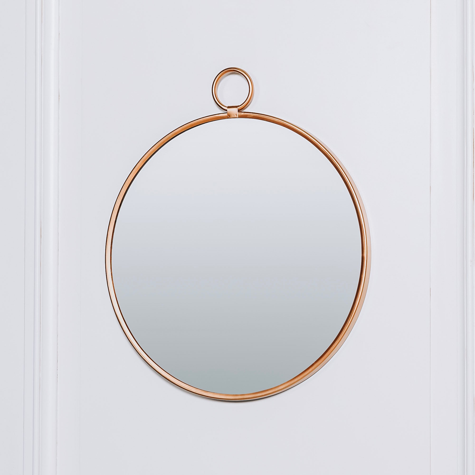 Sulmona Gold Round Wall Hook Mirror