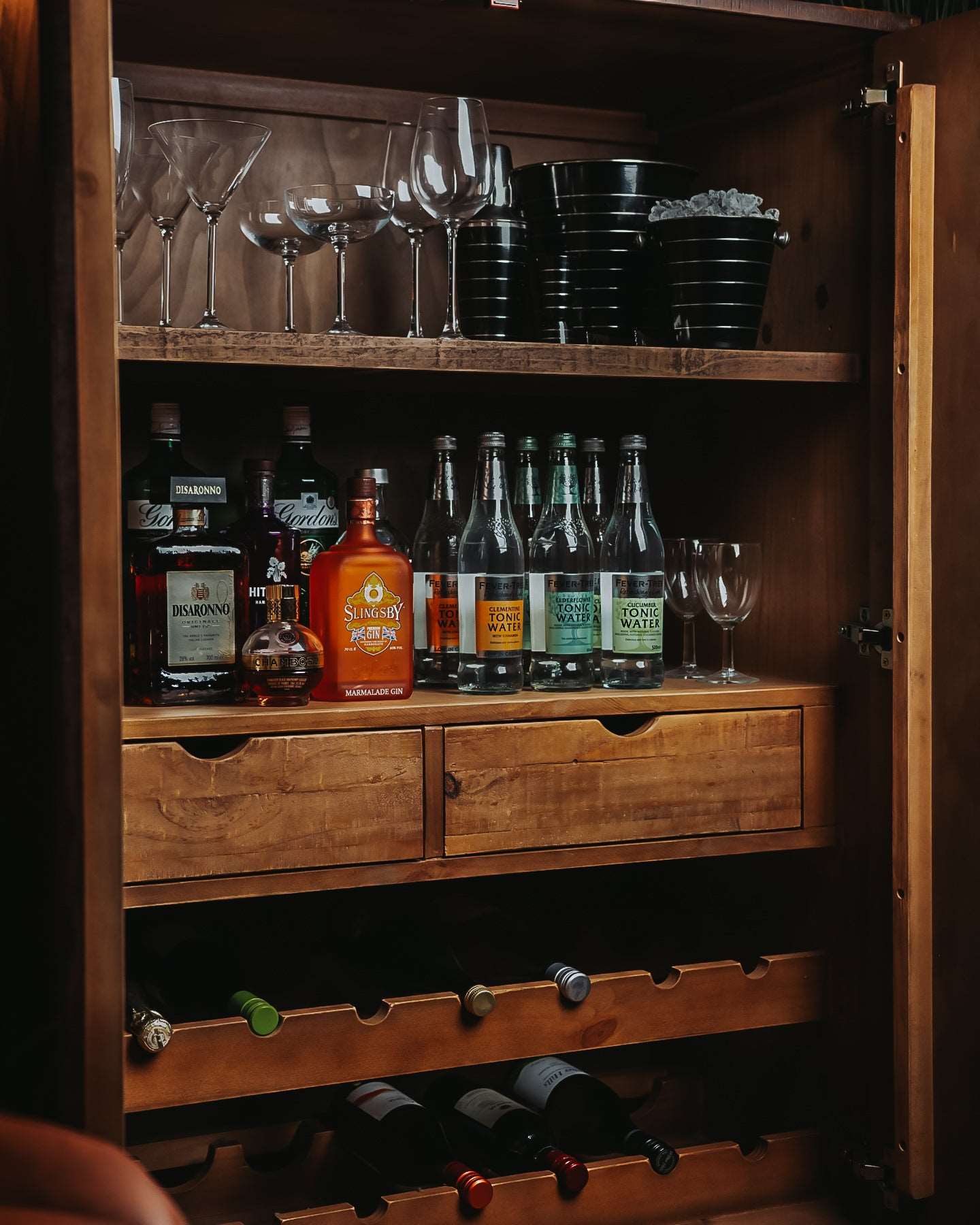 Havana Gold Drinks Cabinet