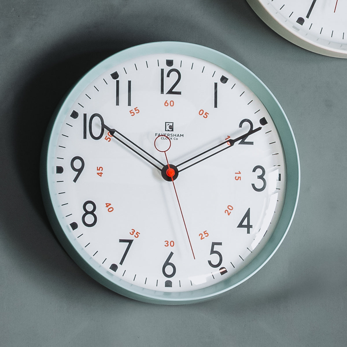 Faversham Aquamarine Clock - 30cm