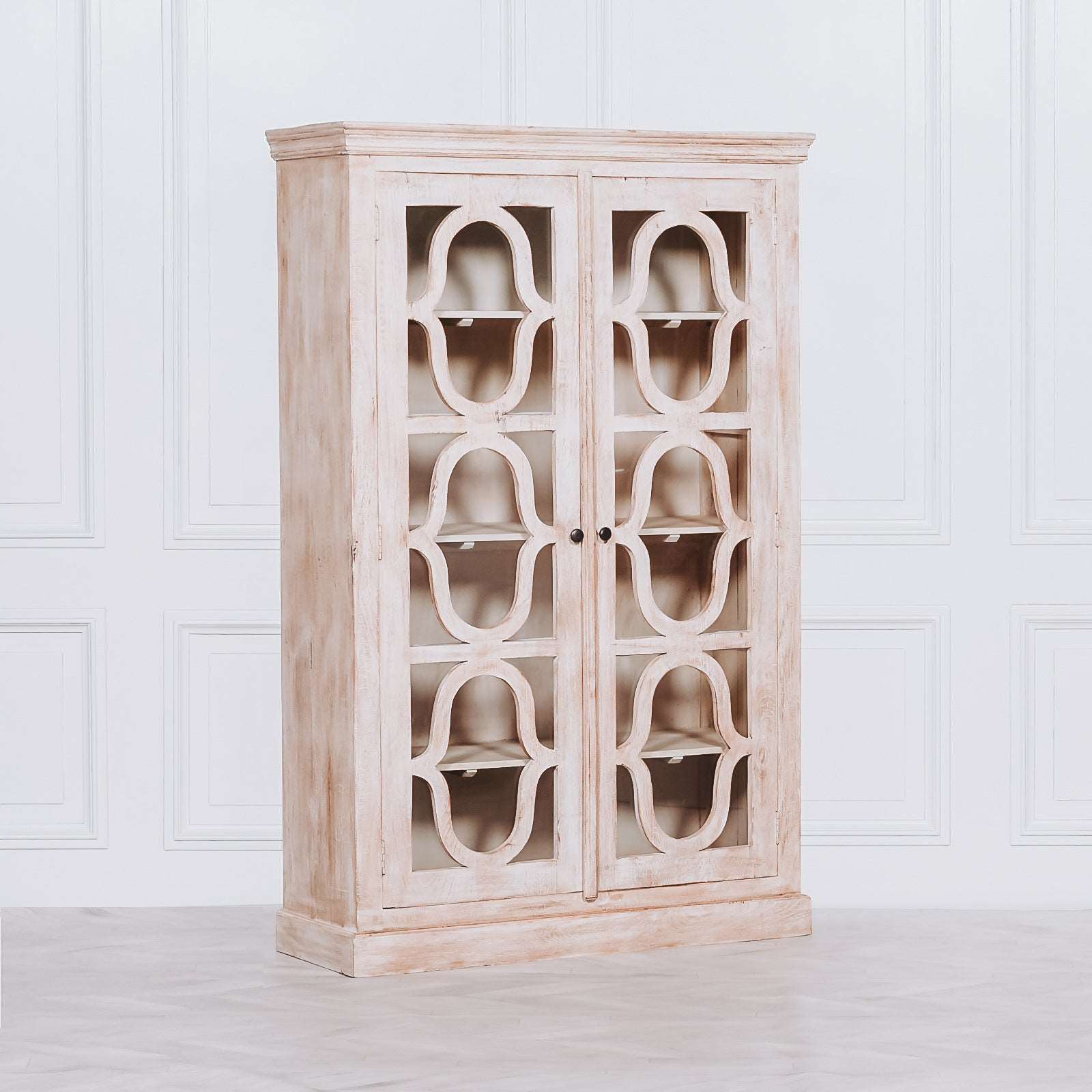 Coda Mango Wood Display Cabinet - Apollo Homeware