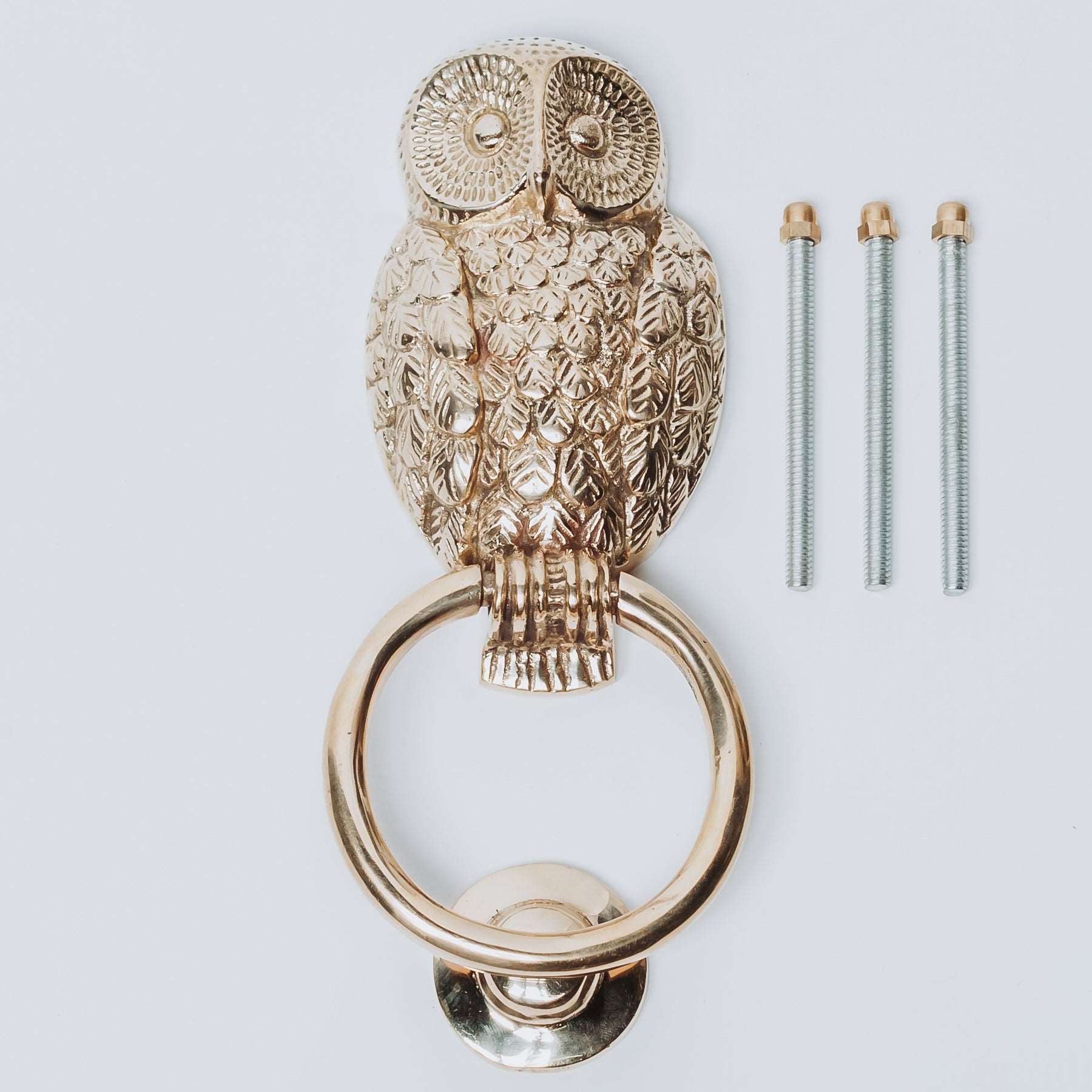 Animale Brass Owl Door Knocker - Apollo Homeware