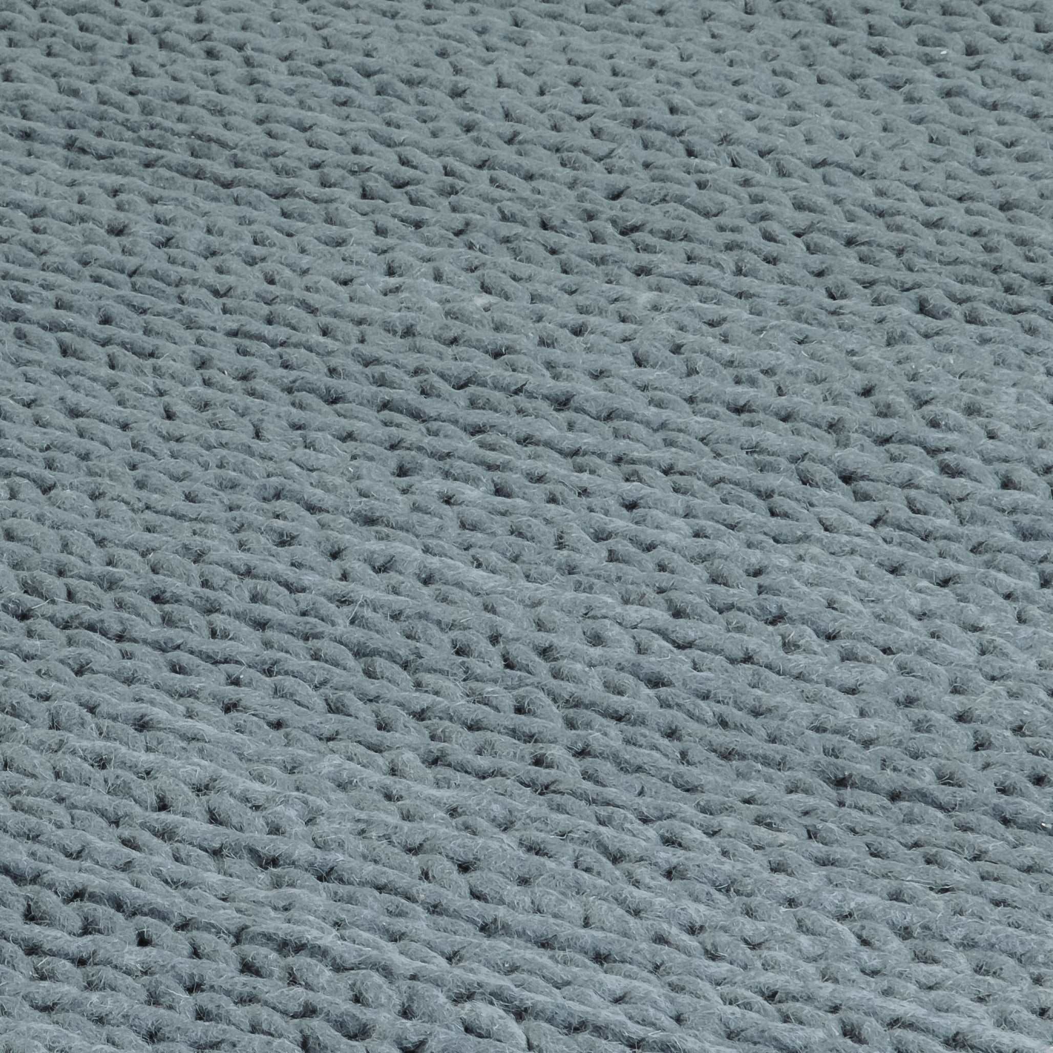 Regola Grey Knitted Large Rug