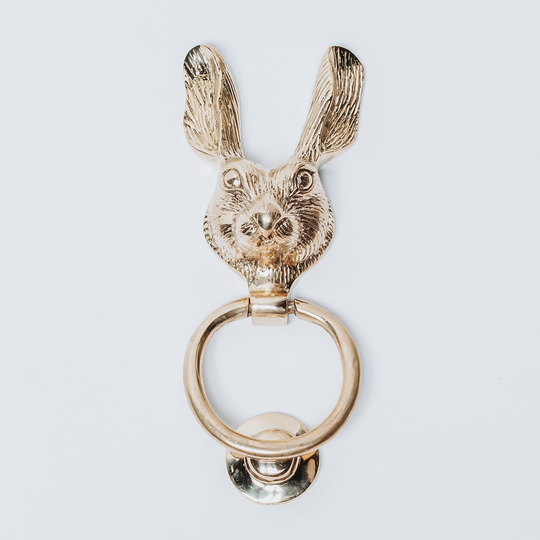 Animale Brass Rabbit Door Knocker - Apollo Homeware