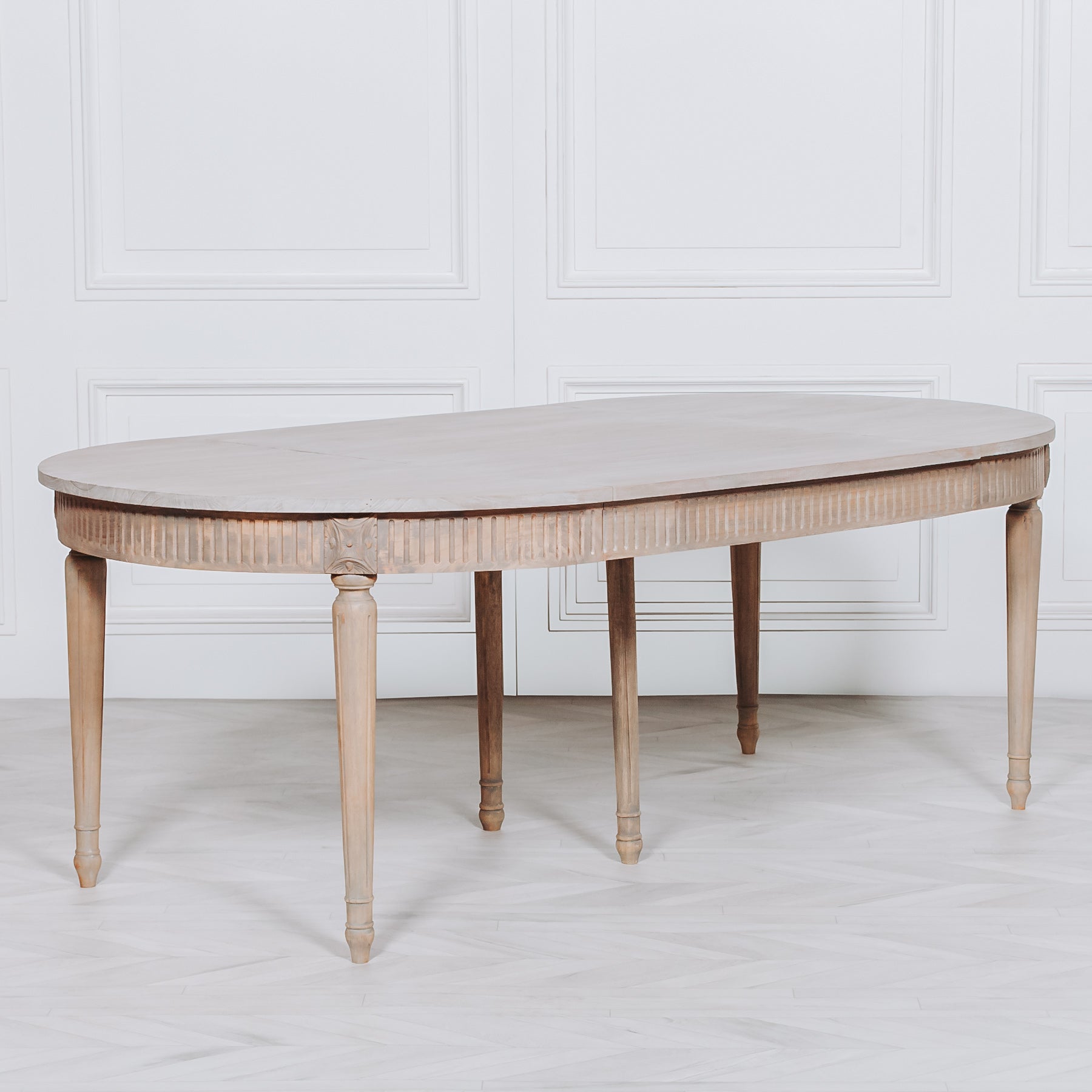 Lento White Cedar Extendable Dining Table - 117cm